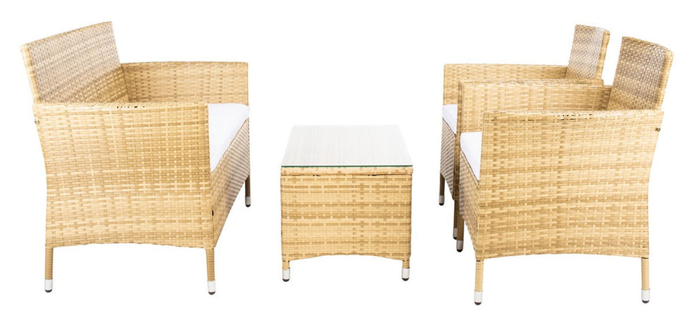 Safavieh Bandele 4Pc Living Set | Outdoor Sofas, Loveseats & Sectionals |  Modishstore  - 34