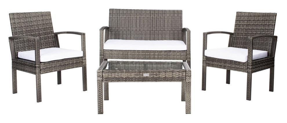 Safavieh Bassey 4Pc Living Set | Outdoor Sofas, Loveseats & Sectionals |  Modishstore  - 2