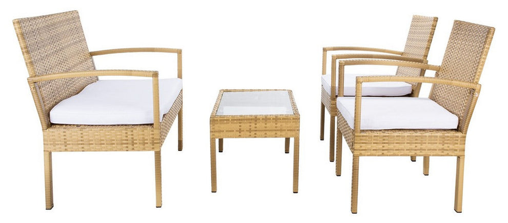 Safavieh Bassey 4Pc Living Set | Outdoor Sofas, Loveseats & Sectionals |  Modishstore  - 20