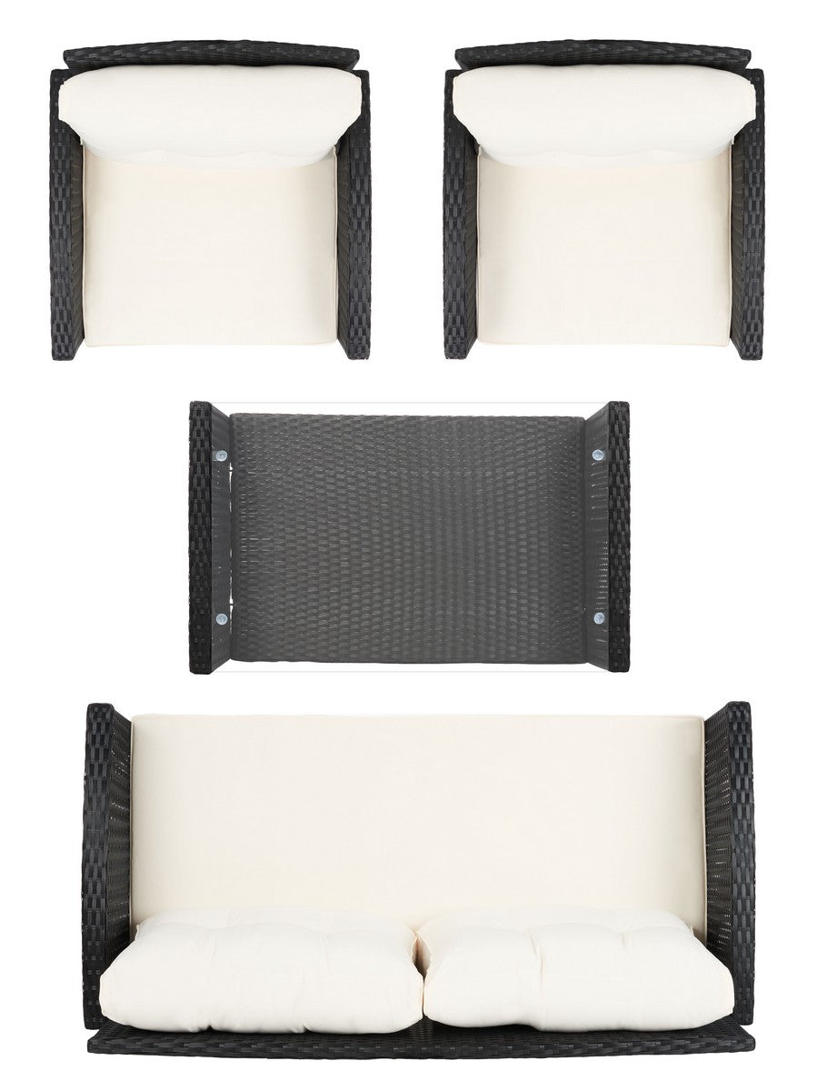 Safavieh Vellor 4Pc Living Set | Outdoor Patio |  Modishstore  - 4