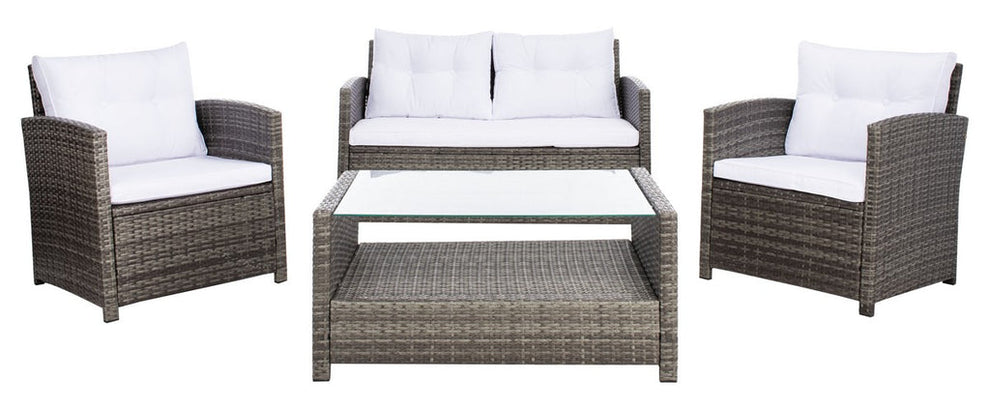 Safavieh Vellor 4Pc Living Set | Outdoor Sofas, Loveseats & Sectionals |  Modishstore  - 2