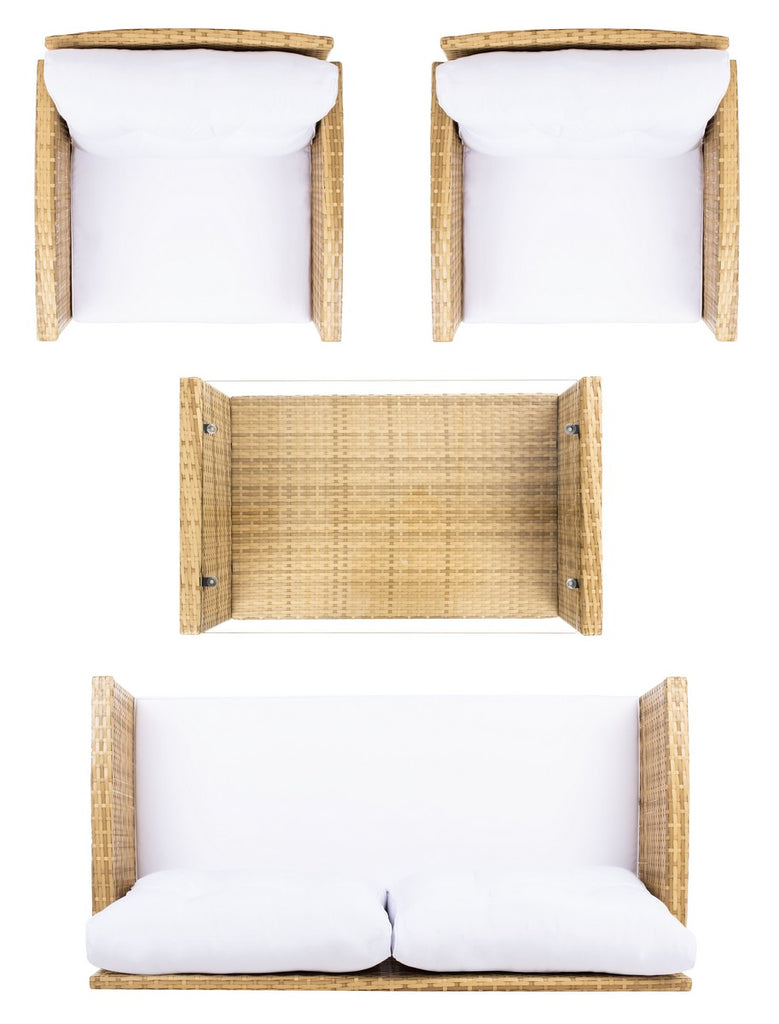 Safavieh Vellor 4Pc Living Set | Outdoor Sofas, Loveseats & Sectionals |  Modishstore  - 17