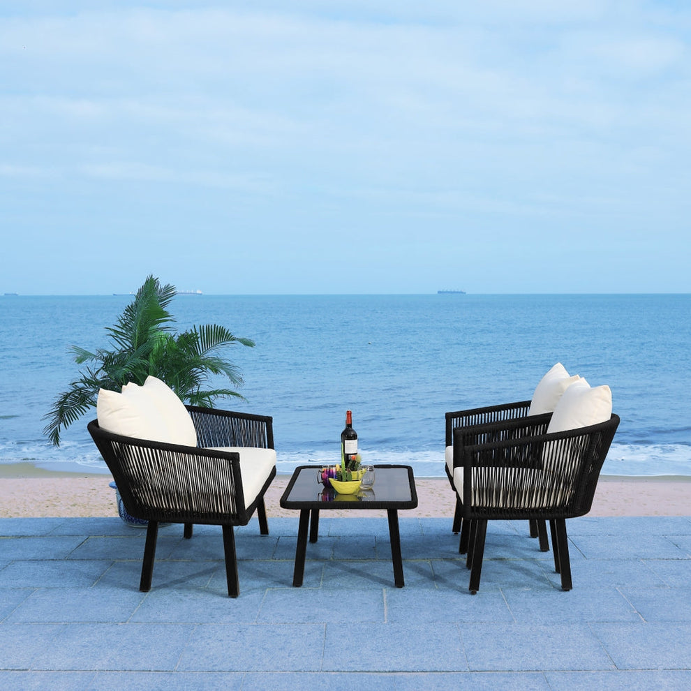 Safavieh Belmi 4Pc Rope Living Set | Outdoor Sofas, Loveseats & Sectionals |  Modishstore  - 10
