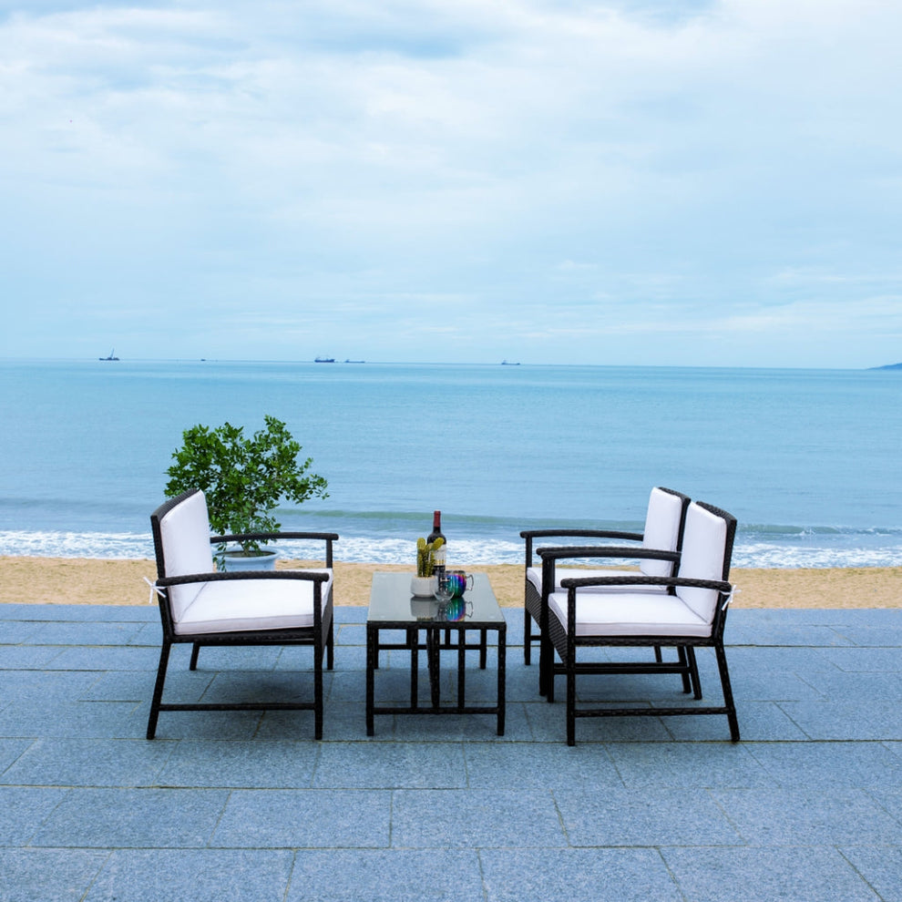 Safavieh Krissy Living Set | Outdoor Sofas, Loveseats & Sectionals |  Modishstore  - 2
