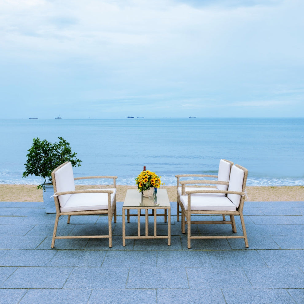 Safavieh Krissy Living Set | Outdoor Sofas, Loveseats & Sectionals |  Modishstore  - 4