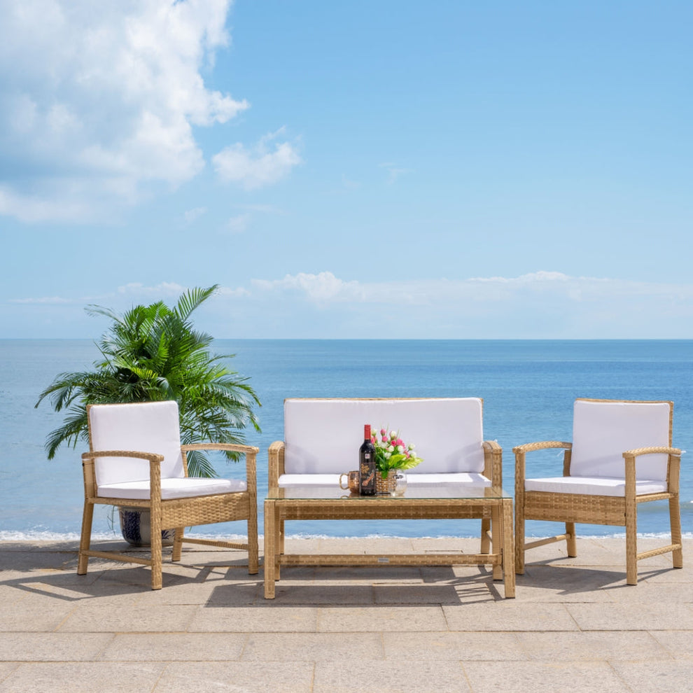 Safavieh Krissy Living Set | Outdoor Sofas, Loveseats & Sectionals |  Modishstore  - 7