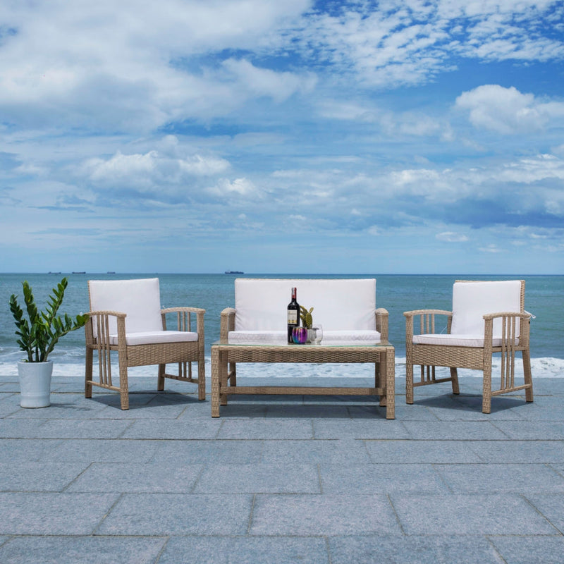 Safavieh Reslor 4 Pc Living Set | Outdoor Sofas, Loveseats & Sectionals |  Modishstore  - 3