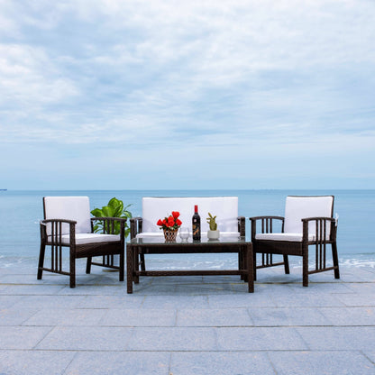 Safavieh Reslor 4 Pc Living Set | Outdoor Sofas, Loveseats & Sectionals |  Modishstore  - 5