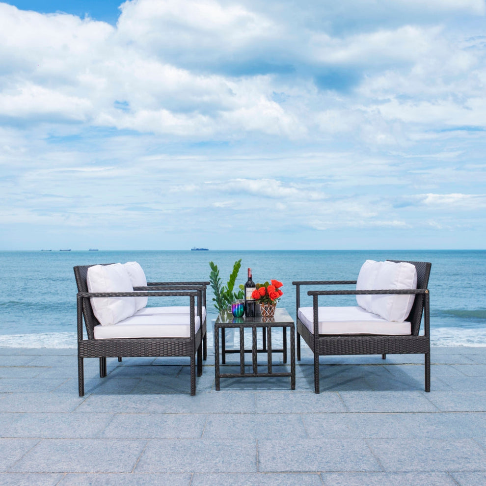Safavieh Garnen 4 Pc Living Set | Outdoor Sofas, Loveseats & Sectionals |  Modishstore  - 2