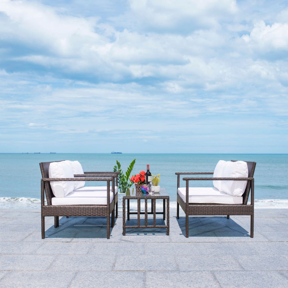 Safavieh Garnen 4 Pc Living Set | Outdoor Sofas, Loveseats & Sectionals |  Modishstore  - 6