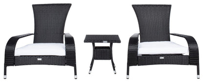 Safavieh Edna 3Pc Lounge Set | Outdoor Chairs |  Modishstore  - 2