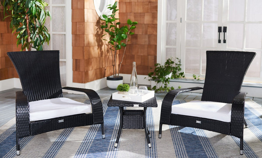 Safavieh Edna 3Pc Lounge Set | Outdoor Chairs |  Modishstore  - 9