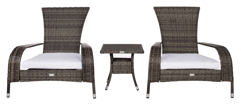 Safavieh Edna 3Pc Lounge Set | Outdoor Chairs |  Modishstore  - 20