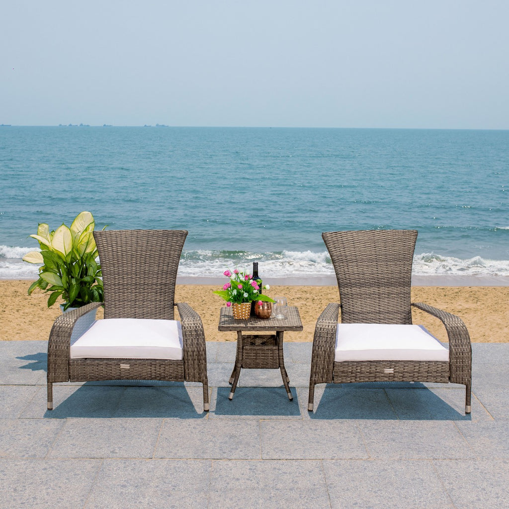 Safavieh Edna 3Pc Lounge Set | Outdoor Chairs |  Modishstore  - 19
