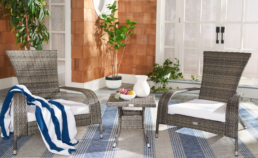 Safavieh Edna 3Pc Lounge Set | Outdoor Chairs |  Modishstore  - 26
