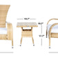 Safavieh Edna 3Pc Lounge Set | Outdoor Chairs |  Modishstore  - 32