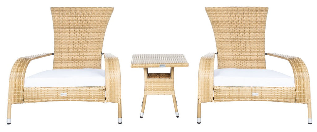 Safavieh Edna 3Pc Lounge Set | Outdoor Chairs |  Modishstore  - 28