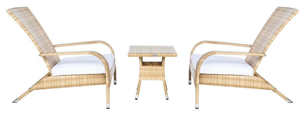Safavieh Edna 3Pc Lounge Set | Outdoor Chairs |  Modishstore  - 33