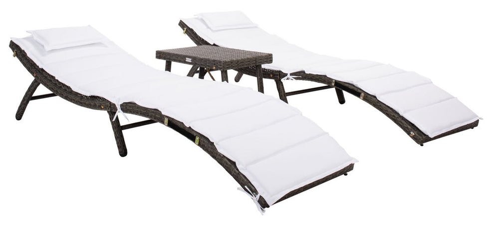 Safavieh Carew 3Pc Sun Lounger Set | Outdoor Recliners & Lounge Chairs |  Modishstore  - 23