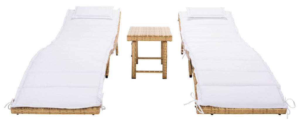 Safavieh Carew 3Pc Sun Lounger Set | Outdoor Recliners & Lounge Chairs |  Modishstore  - 25