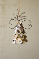 Kalalou Oyster Shell Angel Ornament - Set Of 6