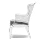 baxton studio tasha clear polycarbonate modern accent chair | Modish Furniture Store-3