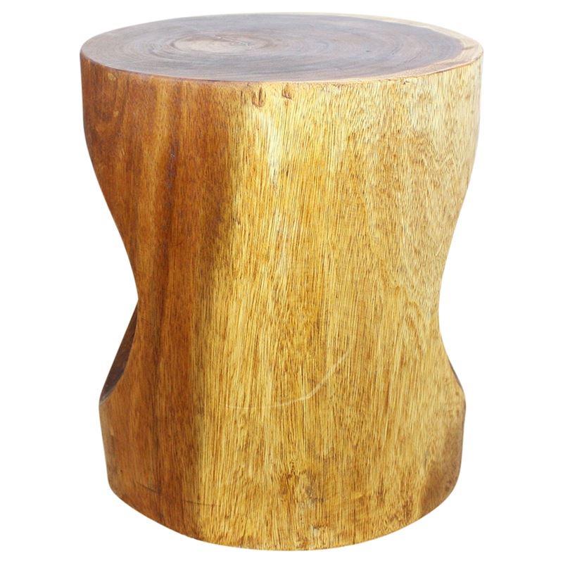Haussmann Peephole 16" Dia  - Walnut | Stools & Benches | Modishstore-2