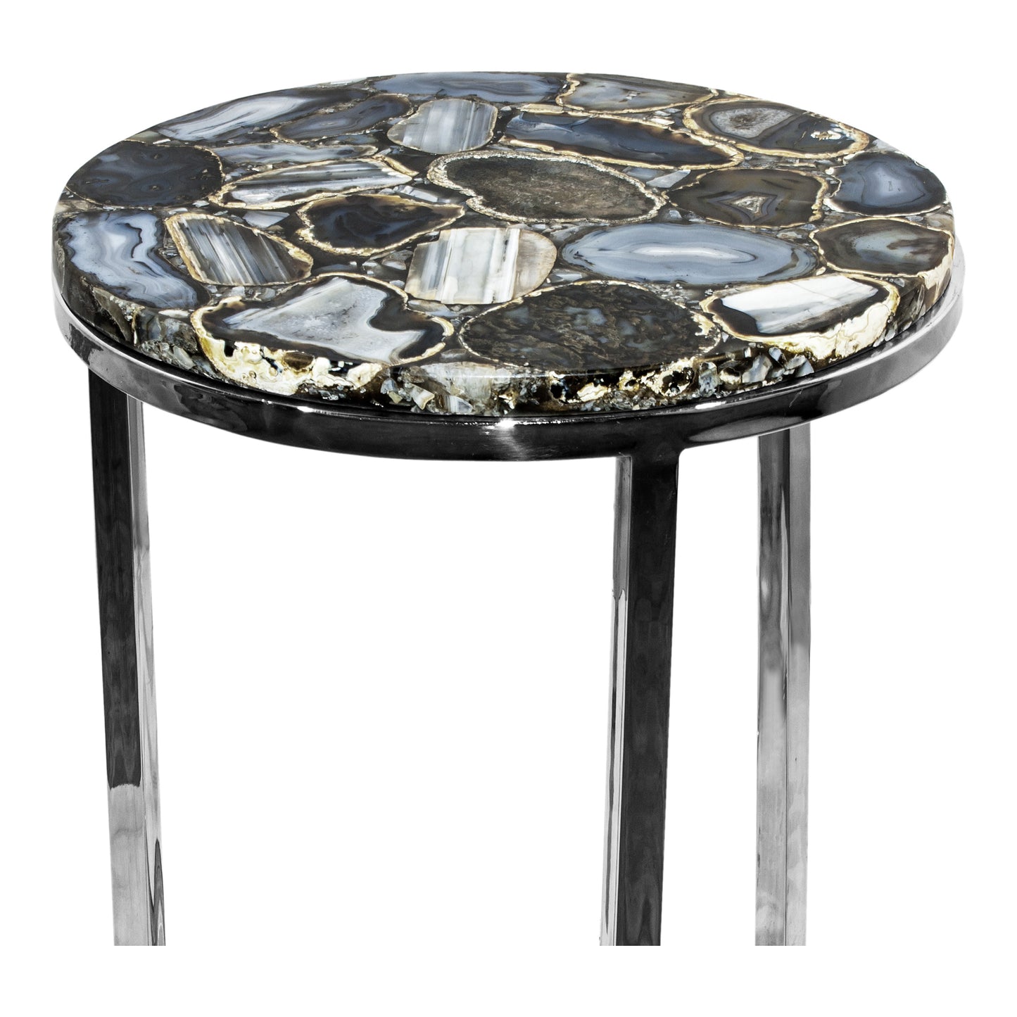 SHIMMER AGATE ACCENT TABLE | Modishstore | Accent Tables-3