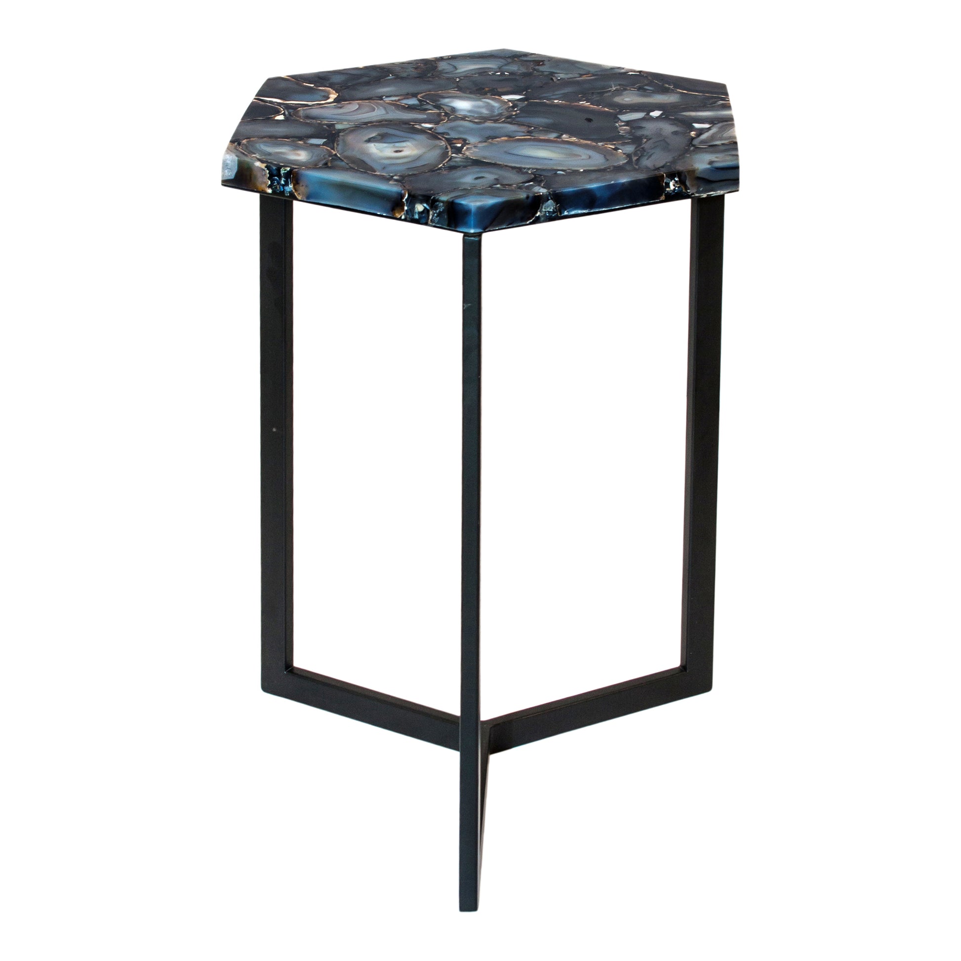 HEXAGON AGATE ACCENT TABLE | Modishstore | Accent Tables