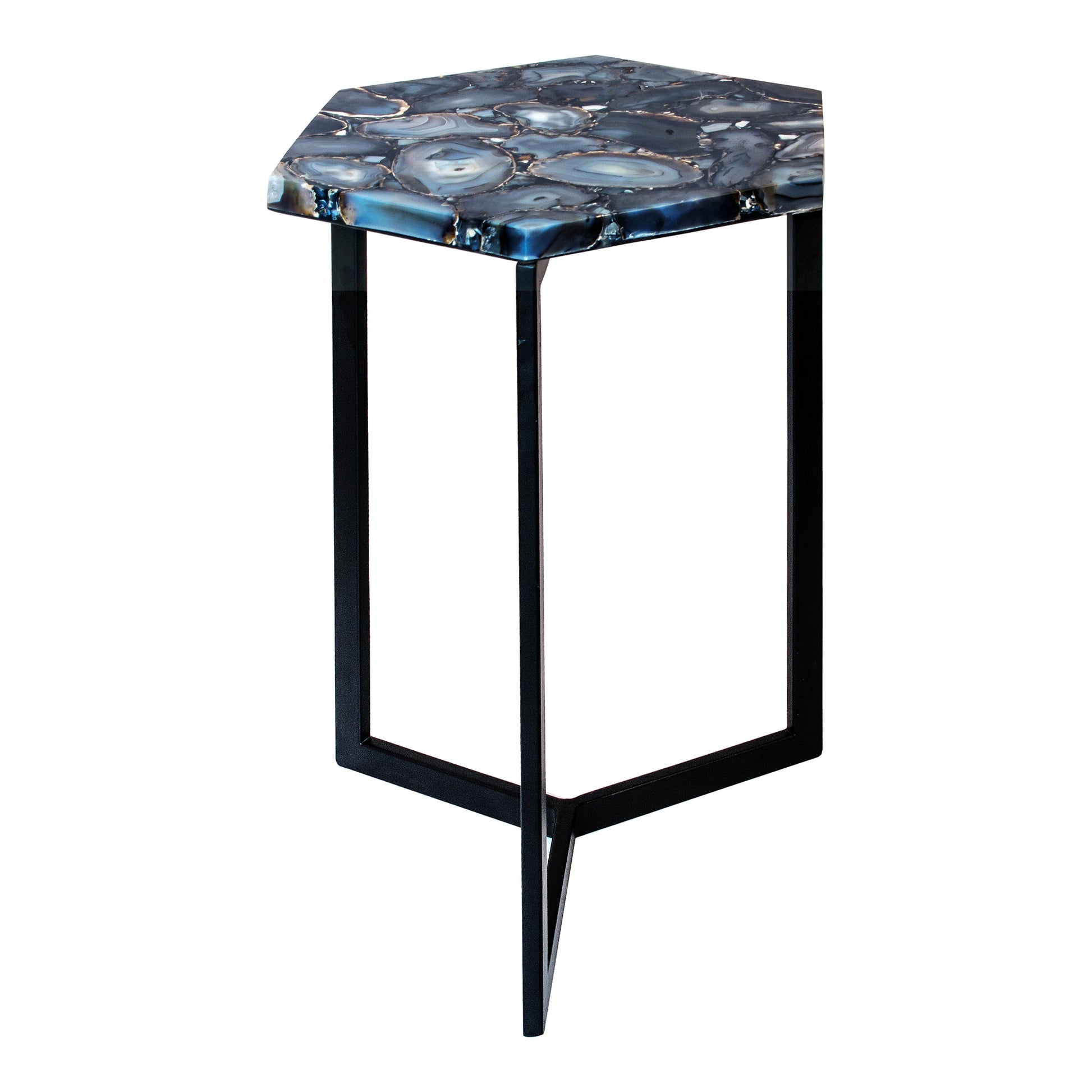 HEXAGON AGATE ACCENT TABLE | Modishstore | Accent Tables-2