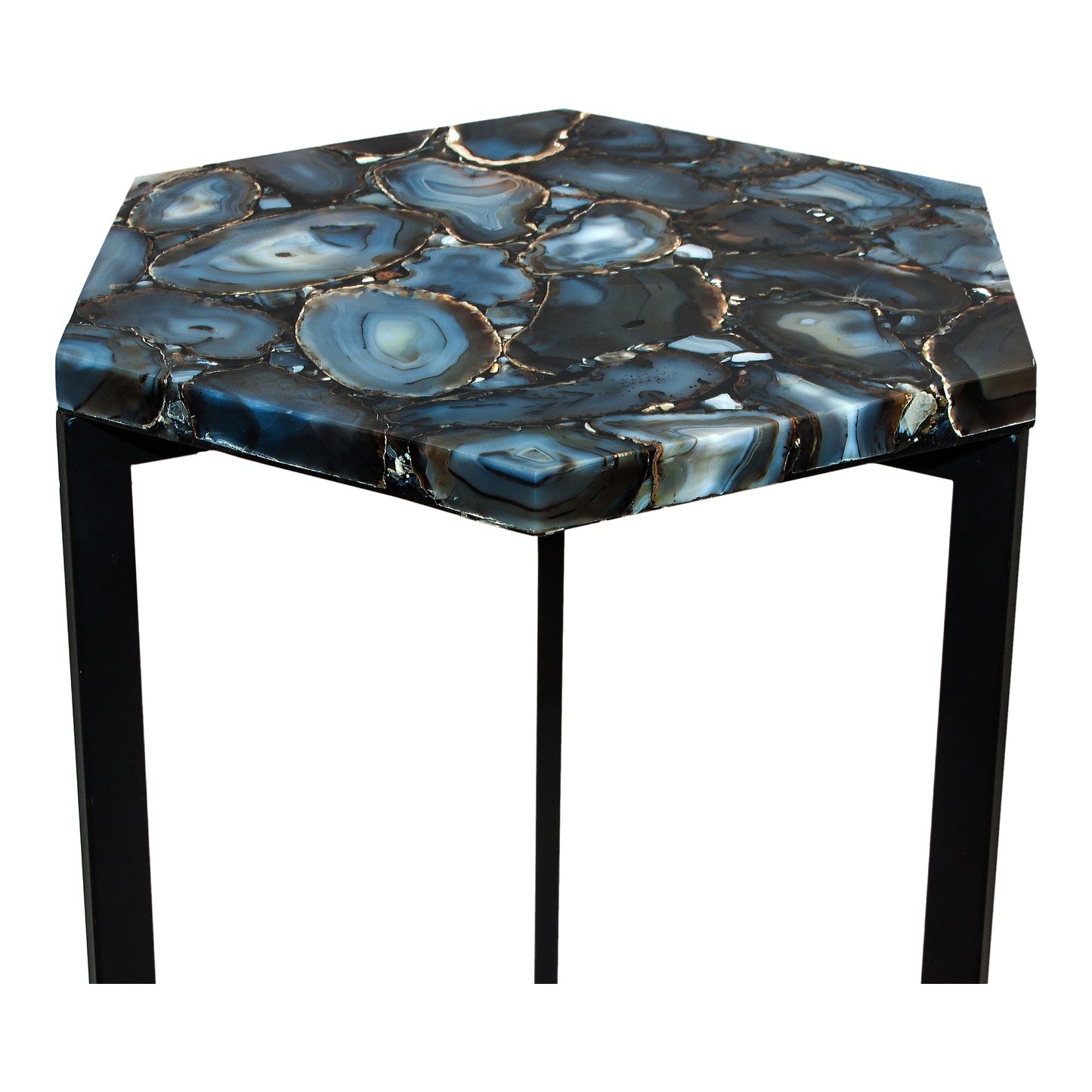 HEXAGON AGATE ACCENT TABLE | Modishstore | Accent Tables-3