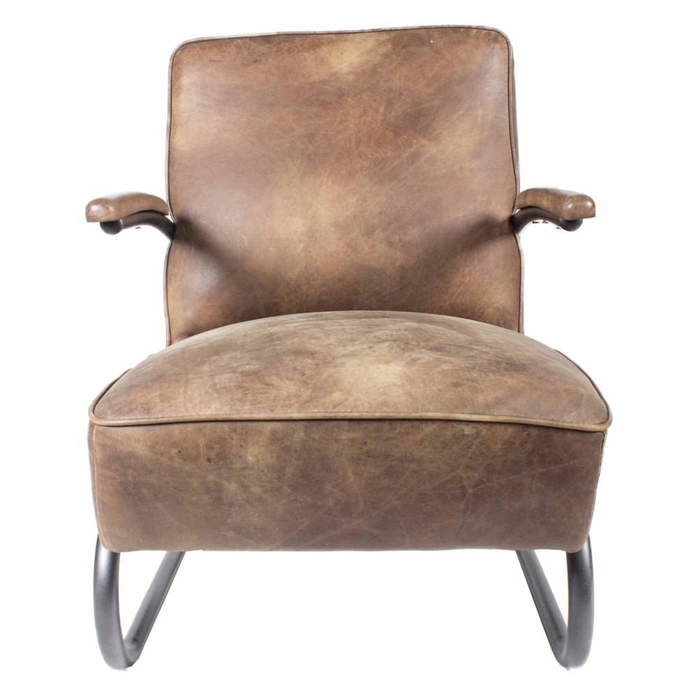 Moe's Home Collection Perth Club Chair - Light Brown | Modishstore | Accent Chairs-2