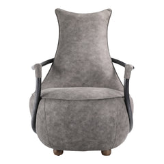 Carlisle Club Chair Grey Velvet By Moe's Home Collection