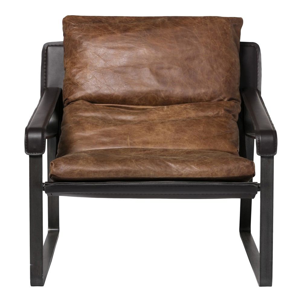 Moe's Home Collection Connor Club Chair - Brown | Modishstore | Accent Chairs-4