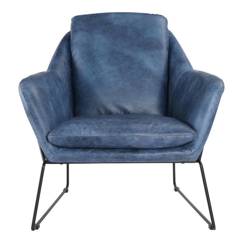 Greer Club Chair Blue By Moe's Home Collection | Armchairs | Modishstore - 1