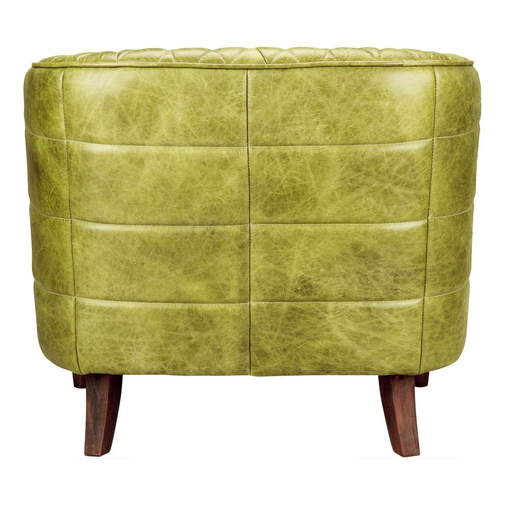 Moe's Home Collection Magdelan Tufted Leather Arm Chair | Modishstore | Armchairs-6