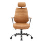 EXECUTIVE SWIVEL OFFICE CHAIR COGNAC | Modishstore | Office Chairs