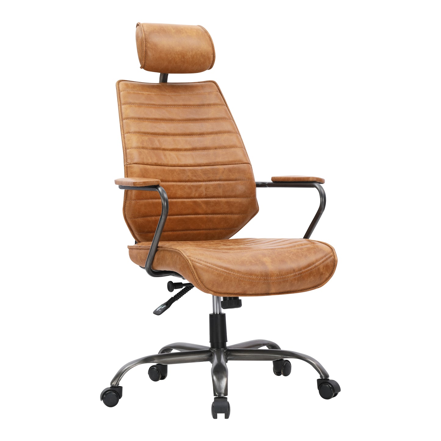 EXECUTIVE SWIVEL OFFICE CHAIR COGNAC | Modishstore | Office Chairs-2