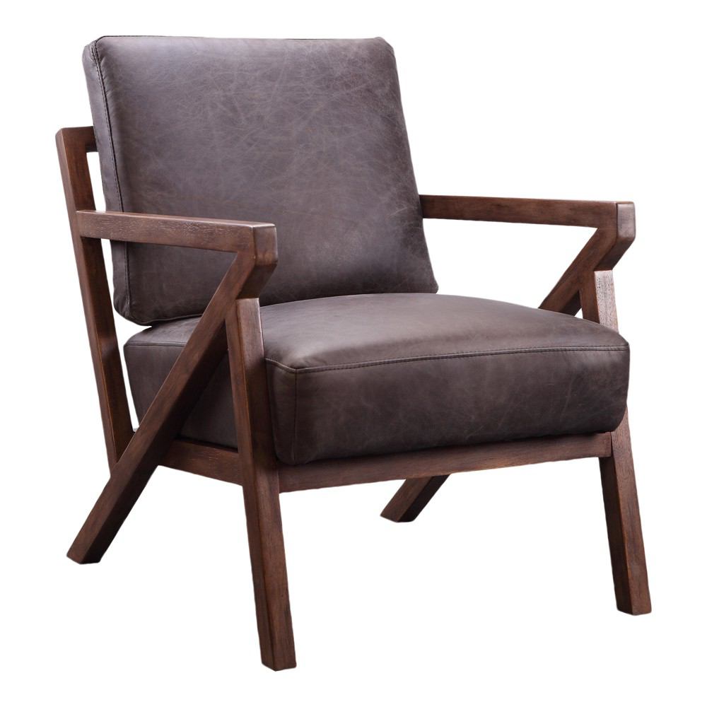Moe's Home Collection Drexel Arm Chair Antique Ebony | Modishstore | Armchairs