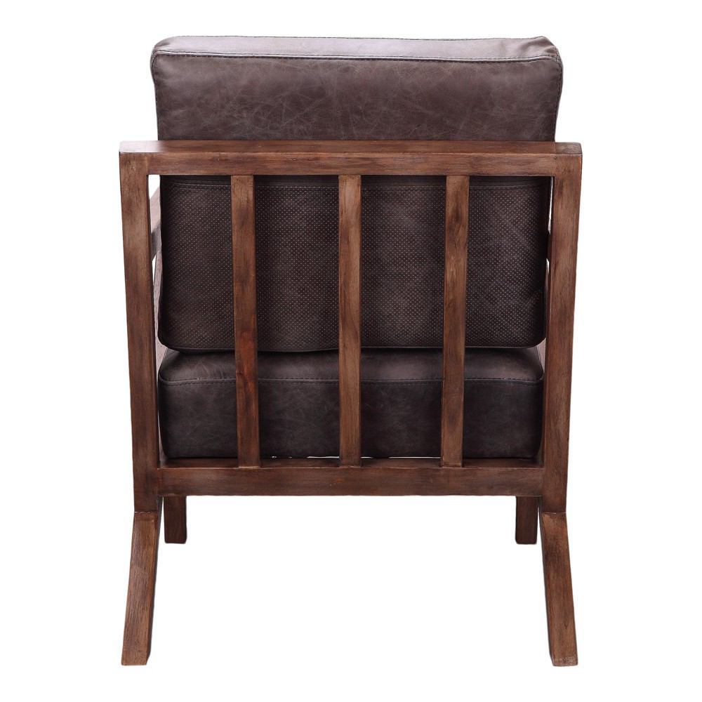 Moe's Home Collection Drexel Arm Chair Antique Ebony | Modishstore | Armchairs-3