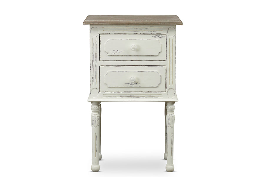 baxton studio anjou traditional french accent nightstand | Modish Furniture Store-2