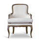 baxton studio napoleon traditional french accent chair ash | Modish Furniture Store-3