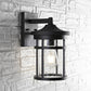 Safavieh Senta Outdoor Wall Lantern - Black | Outdoor Lights | Modishstore - 3
