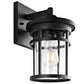 Safavieh Senta Outdoor Wall Lantern - Black | Outdoor Lights | Modishstore - 2