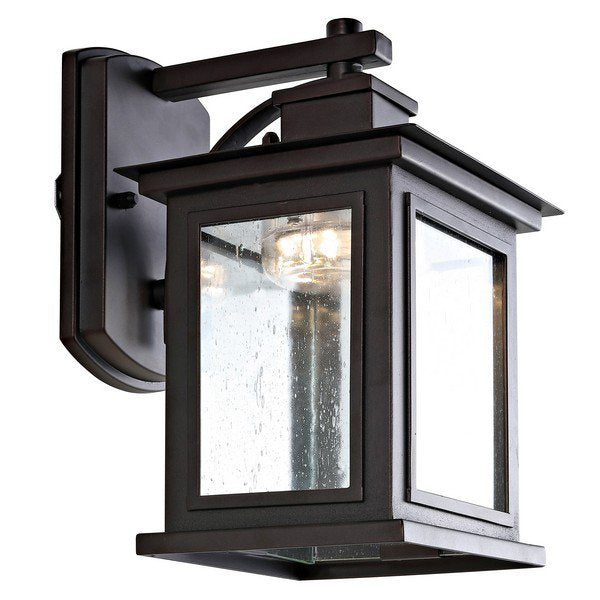 Safavieh Gorgen Outdoor Wall Lantern - Oil Rubbed Bronze (Black) | Outdoor Lights | Modishstore - 2