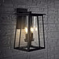 Safavieh Velza Outdoor Wall Lantern - Black | Outdoor Lights | Modishstore