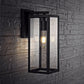 Safavieh Norsan Outdoor Wall Lantern - Black | Outdoor Lights | Modishstore