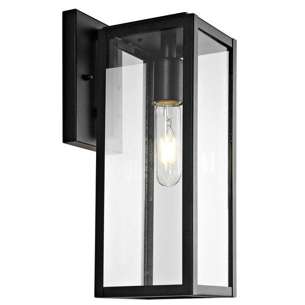 Safavieh Norsan Outdoor Wall Lantern - Black | Outdoor Lights | Modishstore - 2