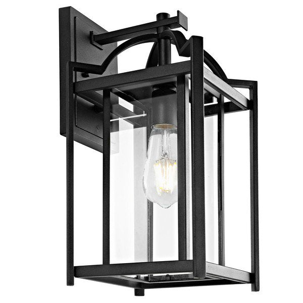 Safavieh Portar Outdoor Wall Lantern - Black | Outdoor Lights | Modishstore - 2