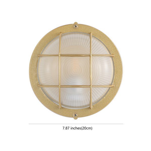 Safavieh Elson Outdoor Wall Sconce Set Of 2 - Gold | Outdoor Lights | Modishstore - 3